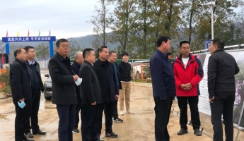 汉中市副市长屈占权一行莅临文旅场馆项目建设地检查指导工作